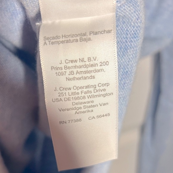 J. Crew Women Teddie Sweater X-Large Blue Preppy Coquette Wool Cotton Crewneck - Picture 11 of 13